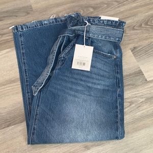 🎉 SOLD🎉 Kancan High Rise belted wide jeans- size 7 NWT